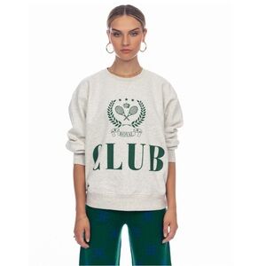 Green Club Sweatshirt / Heather Grey